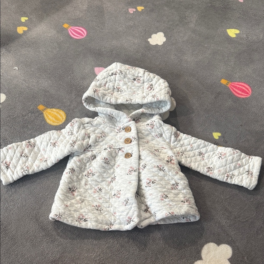 Carter's Pink and White Quilted Baby Jacket